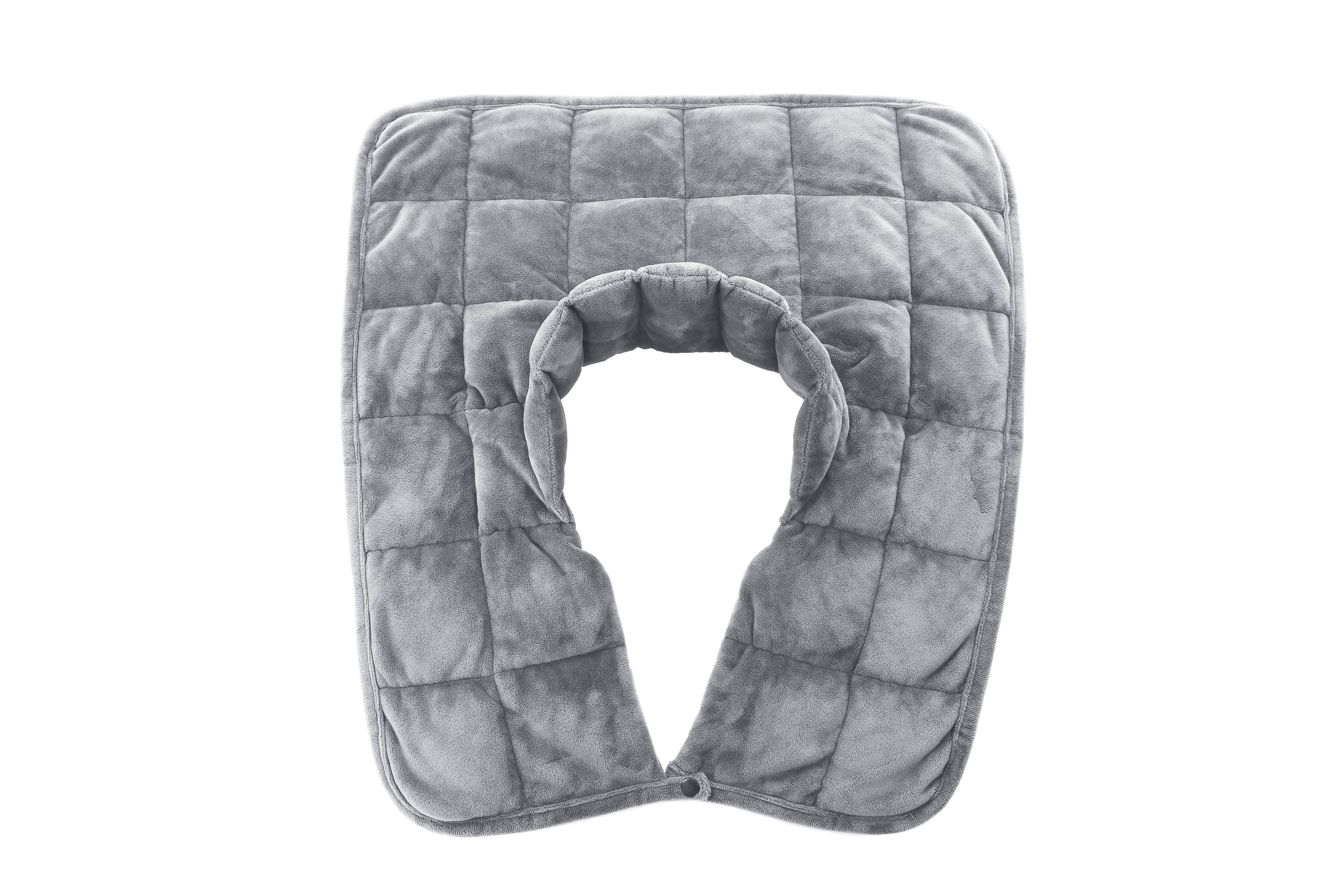 Kathy Ireland Weighted Neck and Shoulder Wraps - 4.5 lbs (Color: Silver, size: One size)