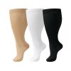 3 pairs of extra-large nylon compression socks, comfortable and snug, with wide calves and knee-high support, ideal as compression gear for cycling