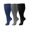 3 pairs Plus-Size Nylon Compression Stockings