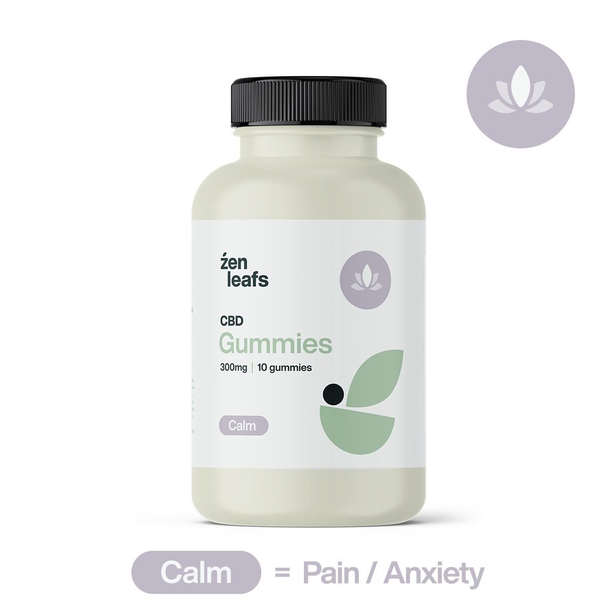 CBD Gummies for Pain/Anxiety (Dosages: 300mg, Benefit: Calm)