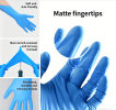 Disposable nitrile gloves, powder-free and latex-free blue examination gloves, 100 pieces per box, food-grade and chemical corrosion resistant