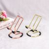 Simple Elegant Iron Plating Cell Phone Stand Holder Cradle For Office Desk