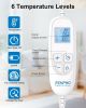 Electric Heating Pad - 6 Heat Levels for Neck, Shoulder, and Back, Weighted Pad for Snug Fit - Machine Washable