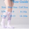 4 Pairs Compression Socks For Women 20-30mmHg Graduated Compression Circulation Support Socks For Running Athletic